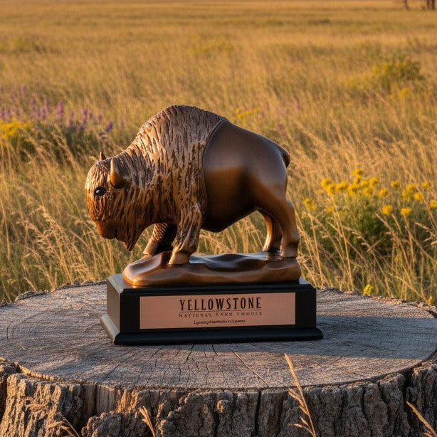 Bronze Shaggy Buffalo Trophy