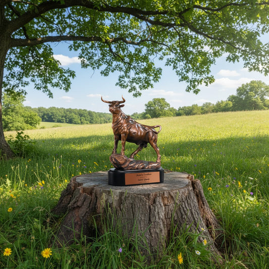Bronze Proud Bull Trophy