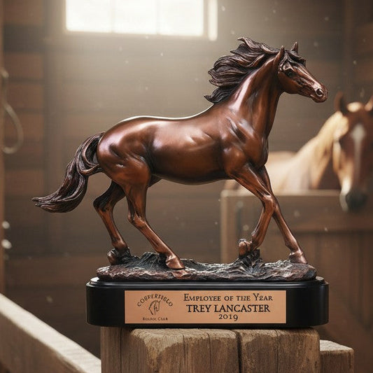 Running Stallion Horse Trophy