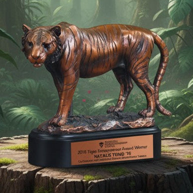 Bronze Crouching Tiger Trophy
