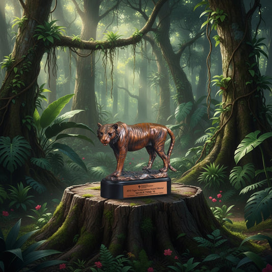 Bronze Crouching Tiger Trophy