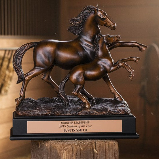 Mother and Baby Horse Trophy