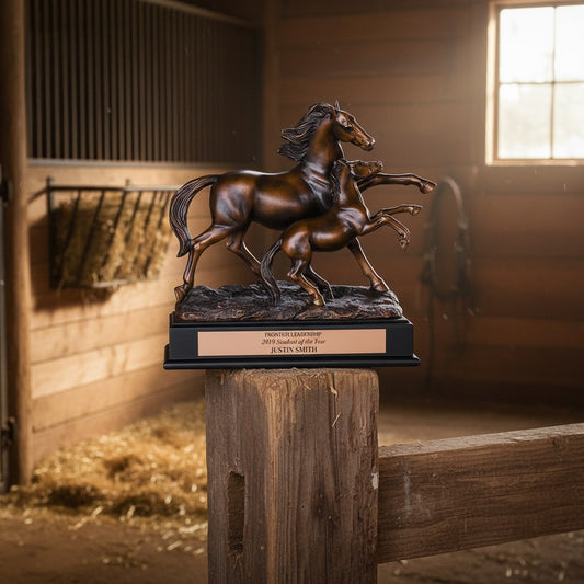 Mother and Baby Horse Trophy