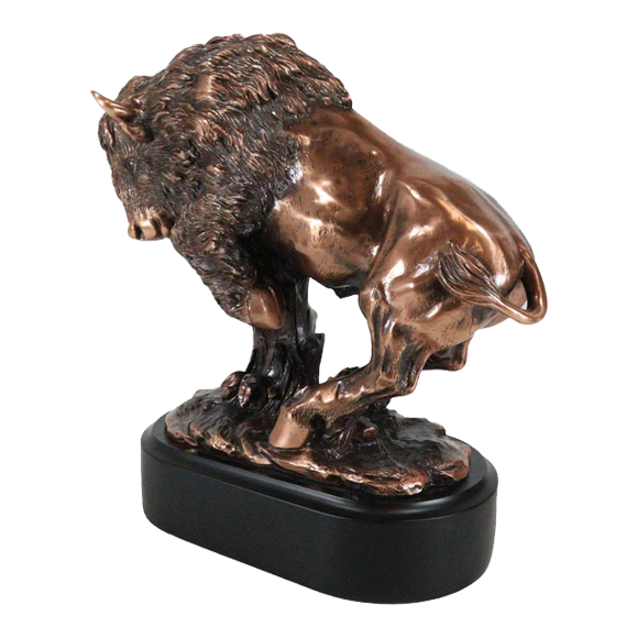 Bronze Charging Buffalo Trophy