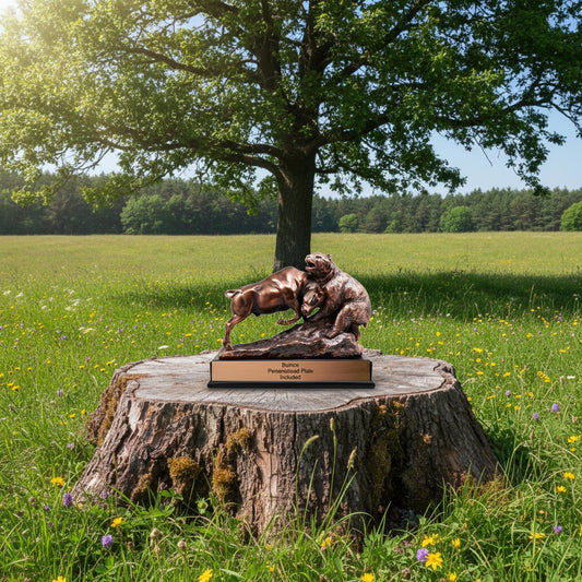 Bronze Bear and Bull Trophy