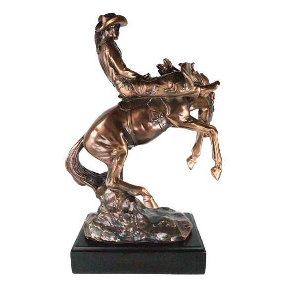 Cowboy and Horse Trophy