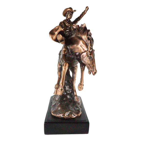 Cowboy and Horse Trophy