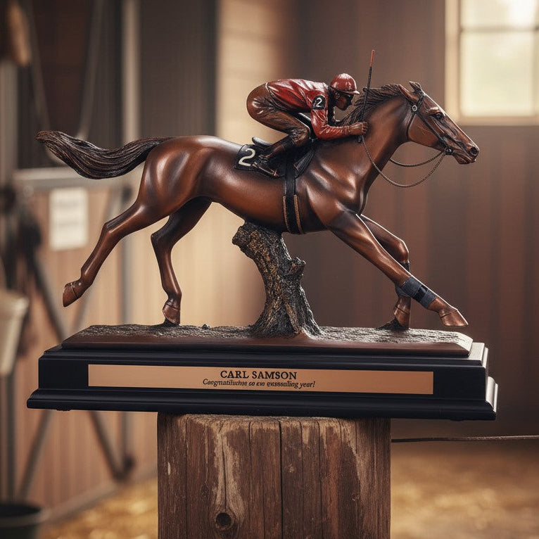 Horse Racing Jockey Trophy