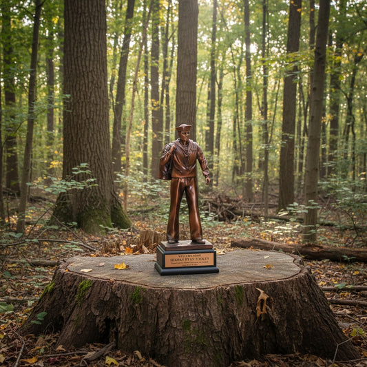 Bronze Military Navy Sailor Trophy
