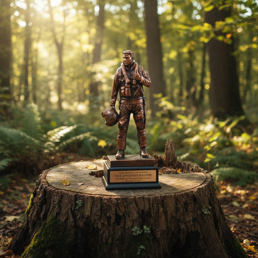 Bronze Military Air Force Pilot Trophy