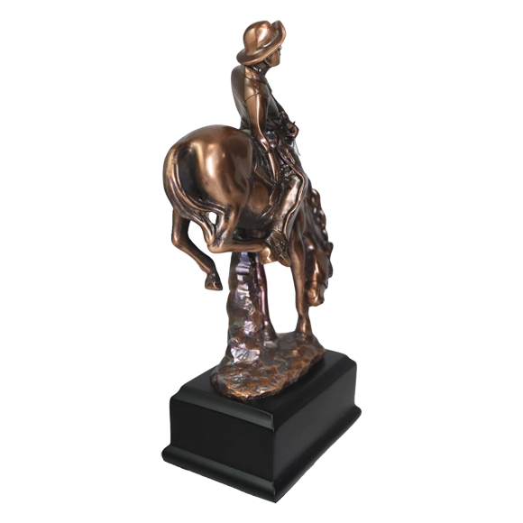 Horse Bucking Cowboy Trophy