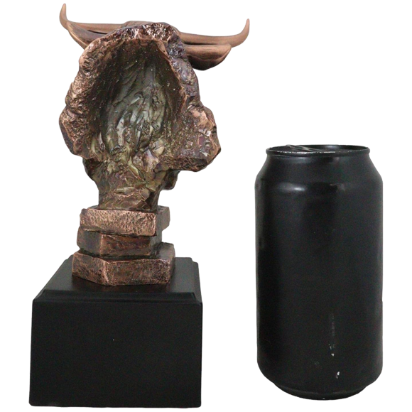 Bronze Bull Head Trophy