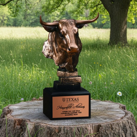 Bronze Bull Head Trophy