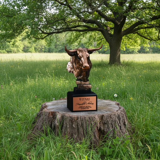 Bronze Bull Head Trophy