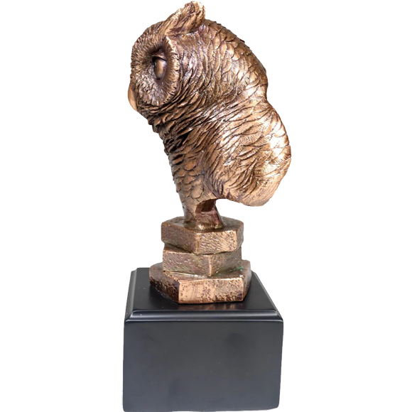 Owl Head Statue Trophy