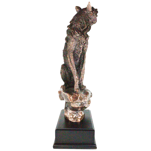 Bronze Howling Wolf Trophy